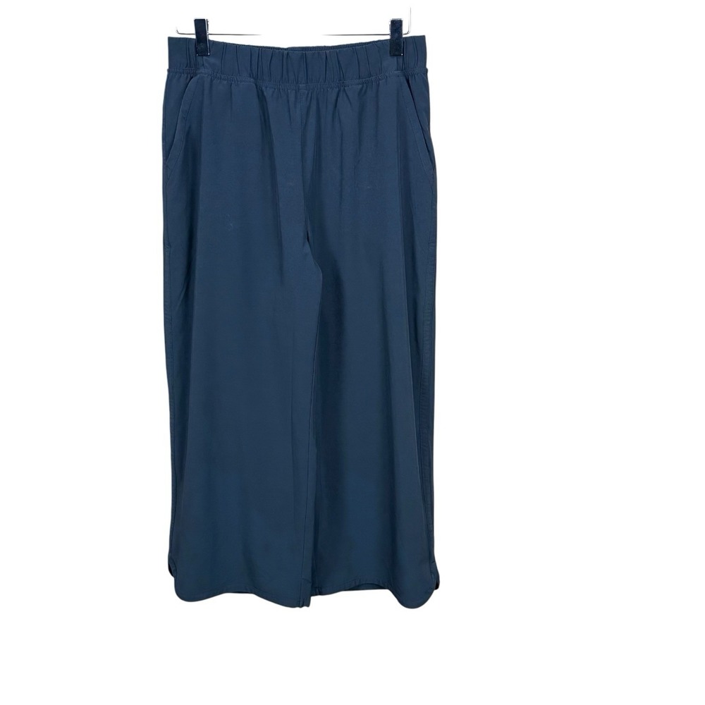 Title Nine Slaycation Wide Leg Cropped Pants Women's Small Charcoal Gray